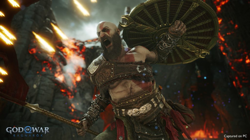gameplay chặt chém God of War Ragnarök