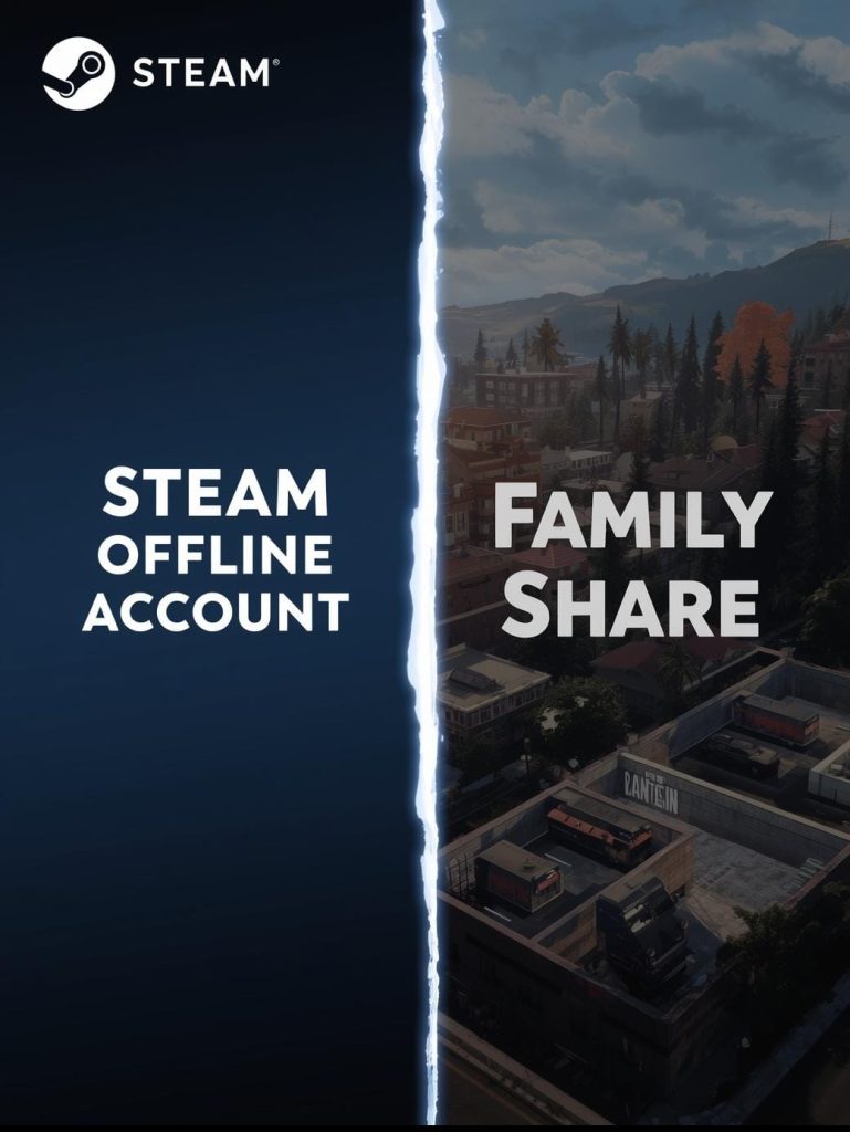 So sánh tài khoản game offline Steam và tài khoản family